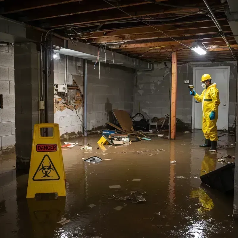 Flooded Basement Electrical Hazard in Media, PA Property